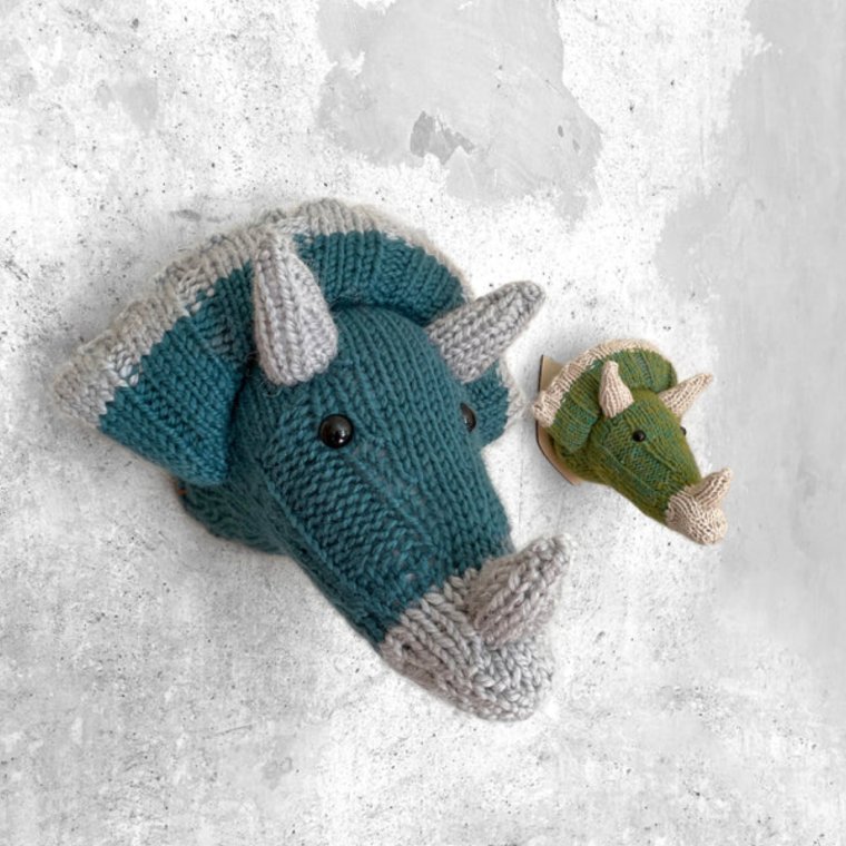Triceratops Blå